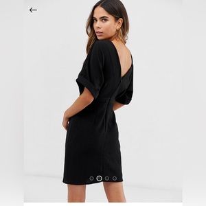 ASOS design wiggle Batwing mini dress